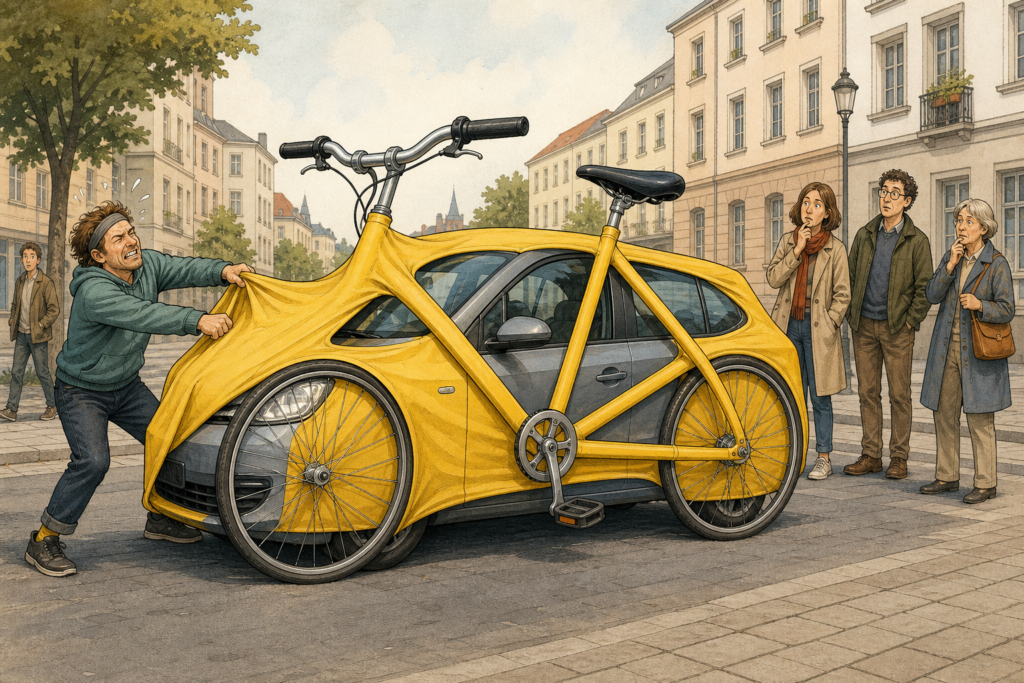 fahrradkostuem auto